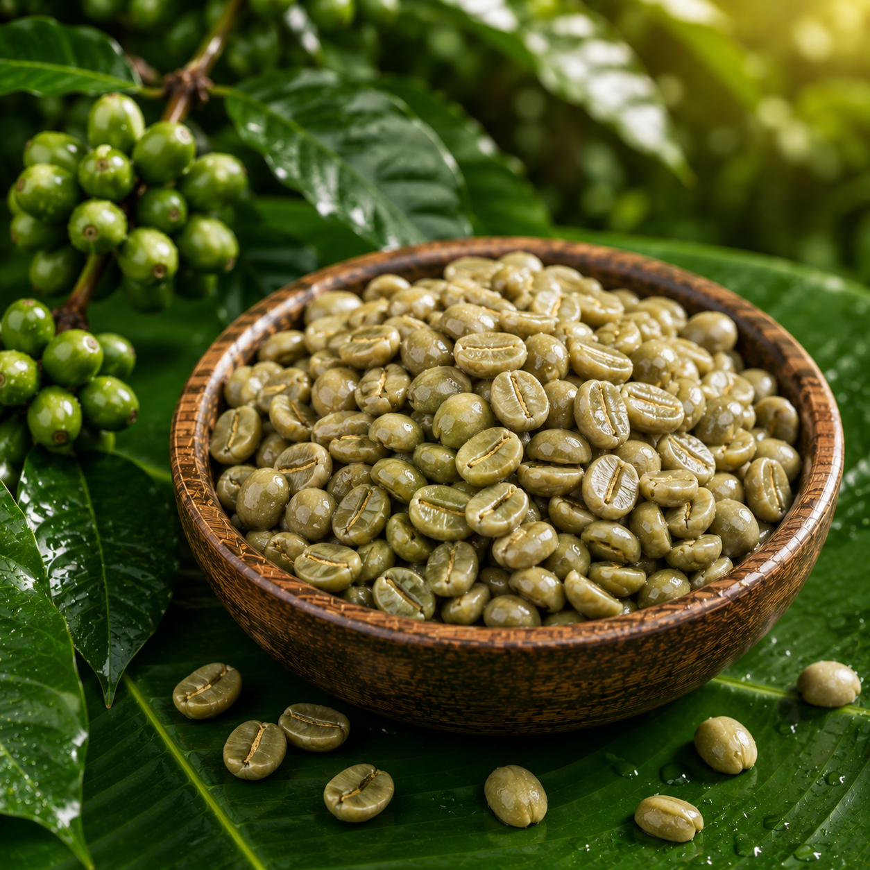 Green coffee beans