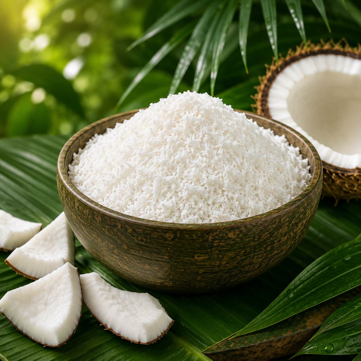 Desiccated coconut